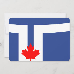 Patriottische uitnodigingen met de vlag van Toront