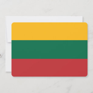Patriottische uitnodigingen met Litouwse vlag