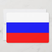 Patriottische uitnodigingen met Russische vlag (Achterkant)
