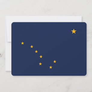 Patriottische uitnodigingen met vlag van Alaska, V