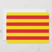 Patriottische uitnodigingen met vlag van Catalonië (Achterkant)