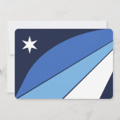 Patriottische uitnodigingen met vlag van Columbia, (Achterkant)
