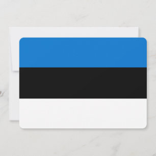 Patriottische uitnodigingen met vlag van Estland