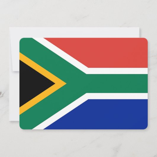 Patriottische uitnodigingen met Zuid-Afrikaanse vl (Voorkant)
