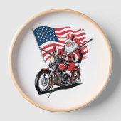 Patriottische Uncle Sam Motorcycle (Voorkant)