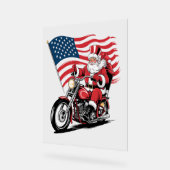 Patriottische Uncle Sam Motorcycle Acryl Bord (Hoek)