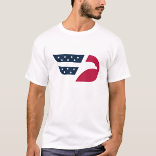 Patriottische USA Adelaar Vleugel T-shirt