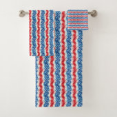 Patriottische USA Badhanddoek Set Bad Handdoek (Insitu)