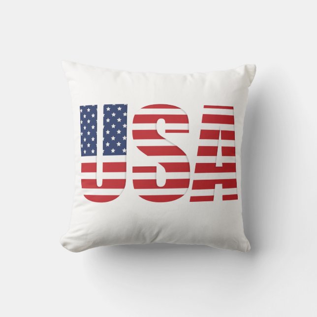Patriottische USA kussen (Voorkant)
