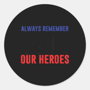 Patriottische USA Memorial Day Familie Mannen Vrou Ronde Sticker