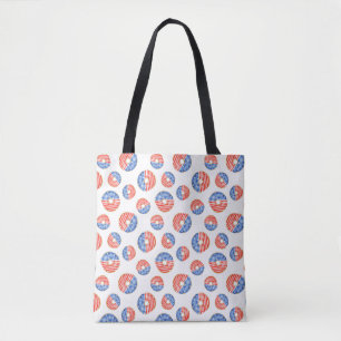 Patriottische USA Stars, Stripes en Bow Stropdasse Draagtas