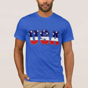 Patriottische USA-sterren en strepen T-shirt