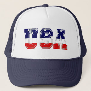 Patriottische USA-sterren en strepen Trucker Pet
