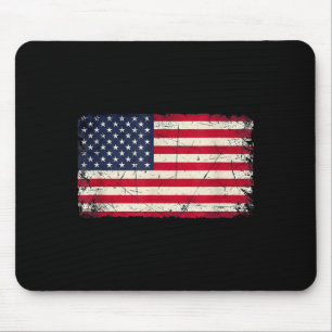 Patriottische usa vlag 4 juli voor mannen vrouwen  muismat