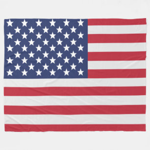Patriottische USA Vlag Fleece Deken – Amerikaanse 