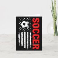 Patriottische usa voetbal met Amerikaanse vlag in