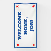 Patriottische USA Welkom Home Banner (Verticaal)