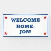 Patriottische USA Welkom Home Banner (Horizontaal)