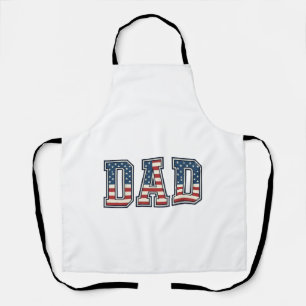 Patriottische Vader Vlag Lettering Vector Ontwerp_ Schort