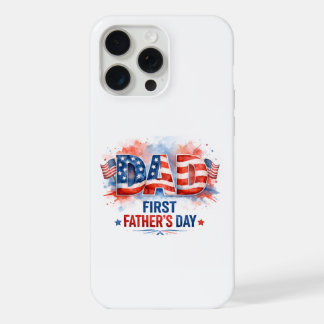 Patriottische Vaderdag iPhone 15 Pro Max Hoesje