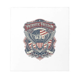 Patriottische Vaderdag Vector Grafische T-shirt Notitieblok
