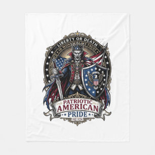 Patriottische Vampier Vrijheid Heer Horror Monster Fleece Deken