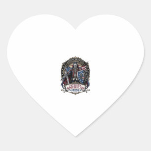 Patriottische Vampier Vrijheid Heer Horror Monster Hart Sticker