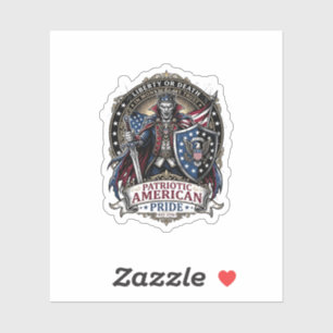Patriottische Vampier Vrijheid Heer Horror Monster Sticker
