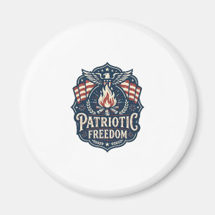 Patriottische Vector Graphic T-shirt voor Bonfire Magneet
