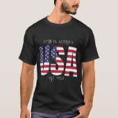Patriottische Verenigde Staten Made in America T-shirt (Voorkant)
