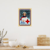 Patriottische Verenigde Staten - Rode Kruis Poster (Keuken)