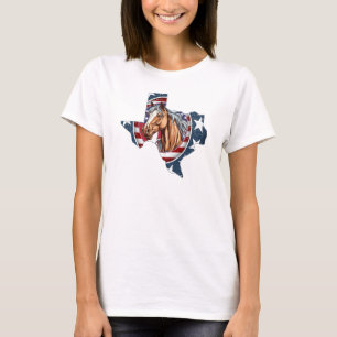 Patriottische Verenigde Staten Texas T-shirt