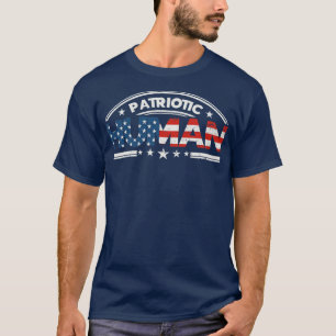 Patriottische Verenigde Staten van Amerika op 4 ju T-shirt