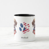 Patriottische Verenigde Staten Vlag Chocolade Labr Mok (Midden)