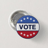 Patriottische verkiezing Amerikaanse vlag Button (Voorkant /achterkant)