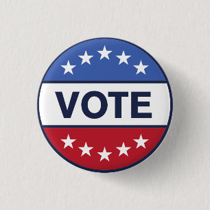 Patriottische verkiezing Amerikaanse vlag Button