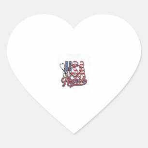 Patriottische Verpleegster USA Hart Stethoscoop Sh Sticker