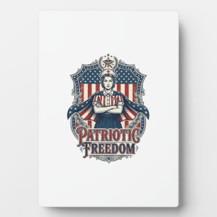 Patriottische Verpleegster Vector Grafische T-shir Fotoplaat