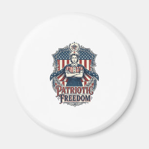 Patriottische Verpleegster Vector Grafische T-shir Magneet