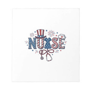 Patriottische Verpleegster Vintage Gravure Vector  Notitieblok