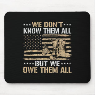 Patriottische veteraan Amerikaanse vlag 4 juli vet Muismat