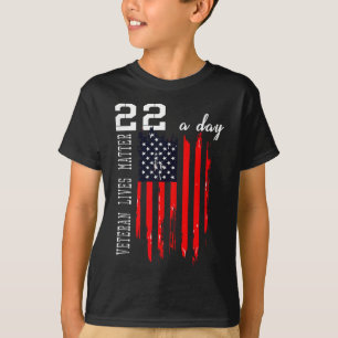 Patriottische Veteraan Leeft P.t.s.d 22 Dagen Suïc T-shirt