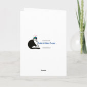 Patriottische vierde van Siamese Kat van Juli Kaart (Achterkant)