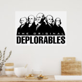 Patriottische Vintage Poster - Founding Fathers (Keuken)