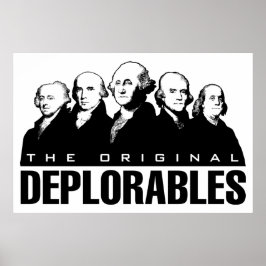 Patriottische Vintage Poster - Founding Fathers