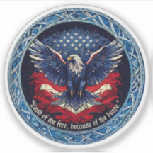 Patriottische vinyl sticker op maat
