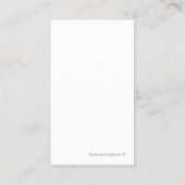 Patriottische Visitekaartjes (Achterkant)