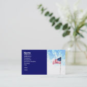 patriottische visitekaartjes Amerikaanse vlagkunst (Staand voorkant)