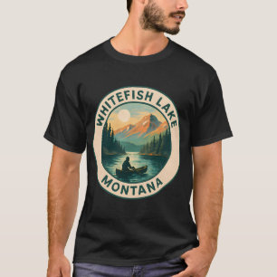 Patriottische Vissenpaal Amerikaanse Vlag Vissen C T-shirt