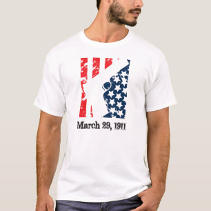 Patriottische vlag 1911 t-shirt